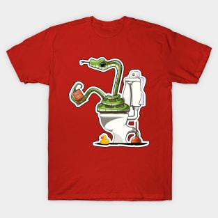 Snake on the Toilet T-Shirt